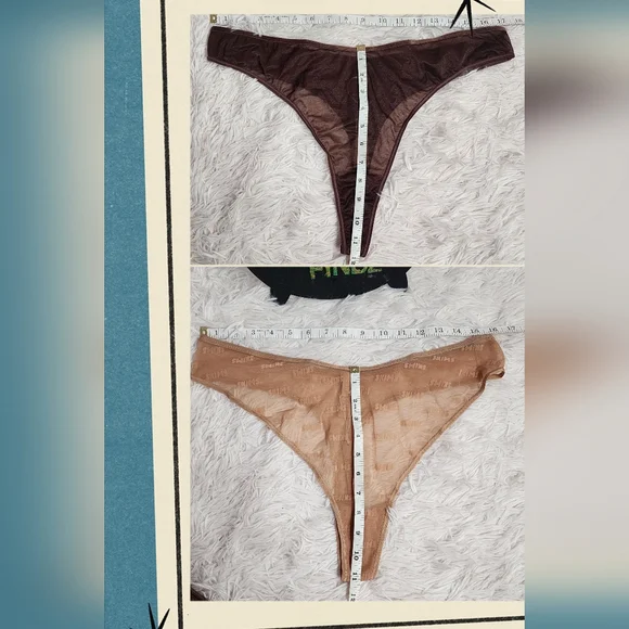 2pcs SKIMS AFTER HOURS THONG & ULTRA FINE MESH THONG/ NWT/3X - Picture 2 of 12